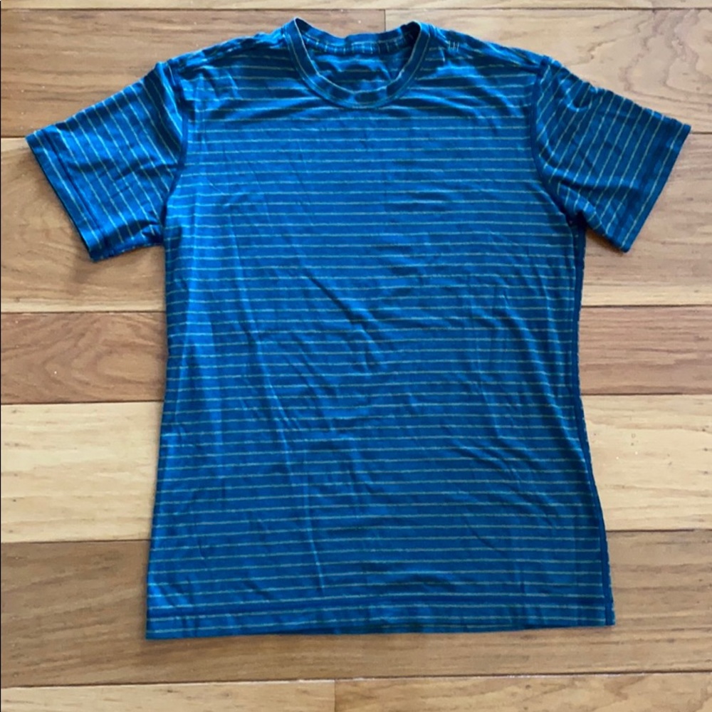 LULULEMON Crewneck Short Sleeve Striped T-shirt